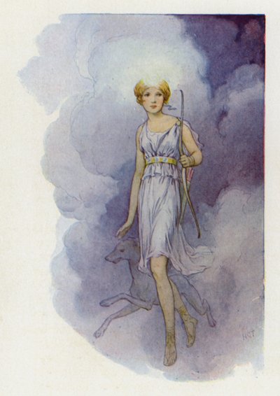 Se llamaba Diana (litografía en color) de Harry George Theaker