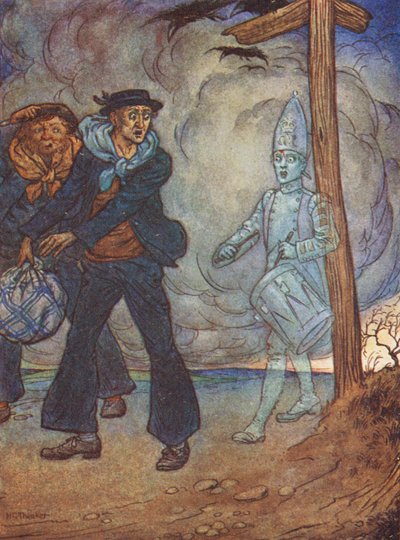 The Dead Drummer, A Legend Of Salisbury Plain (litografía en color) de Harry George Theaker
