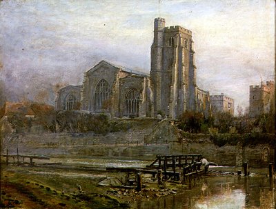 La vieja iglesia al amanecer de Harry Goodwin