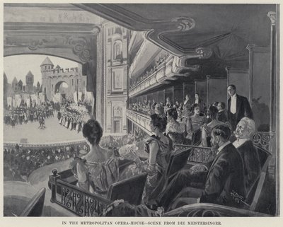 En la Ópera Metropolitana, Escena de Die Meistersinger de Harry Grant Dart