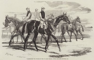 Imperieuse, la ganadora de las St Leger Stakes, en la reunión de Doncaster, 1857 de Harry Hall