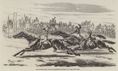 El calor decisivo para las Cesarewitch Stakes, 1857 de Harry Hall