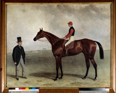 El caballo de carreras Gladiator en 1865 de Harry Hall