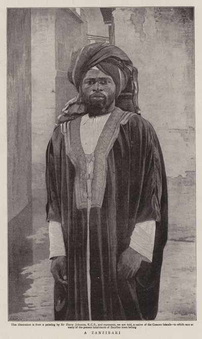 Un zanzibarí de Harry Hamilton Johnston