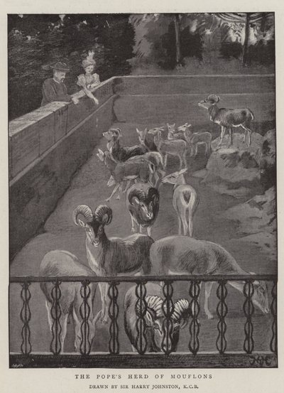 El Rebaño de Muflones del Papa de Harry Hamilton Johnston