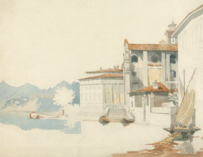 A orillas de un lago italiano de Harry John Johnson