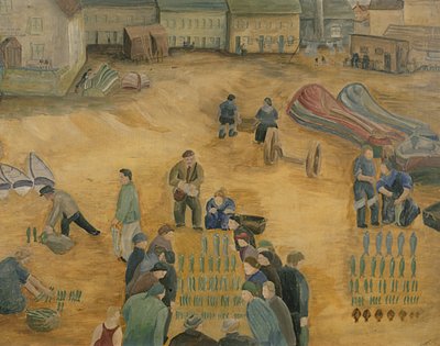 Venta de Pescado, 1938 de Harry Mitten Wilson
