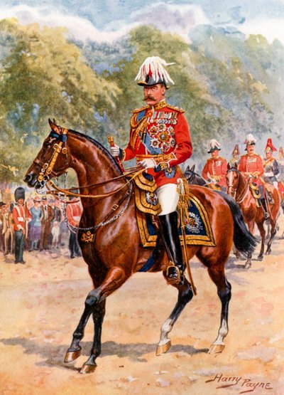 Mariscal de campo Earl Kitchener (litografía en color) de Harry Payne