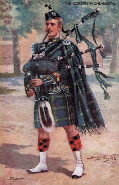 Los Gordon Highlanders, Gaitero de Harry Payne