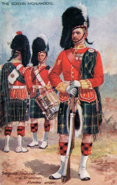 Los Gordon Highlanders, Sargento, Músico y Tambor, Orden de Revisión de Harry Payne