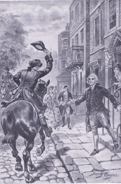 El largo viaje termina en Londres, ilustración de My Magazine de Harry Payne