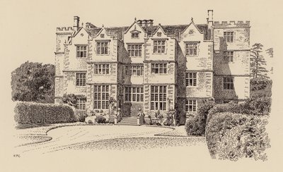 Chastleton House, Oxfordshire (litografia en color) de Harry Percy Clifford