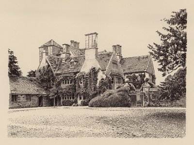Cote House, Bampton, Oxfordshire (litografia en color) de Harry Percy Clifford