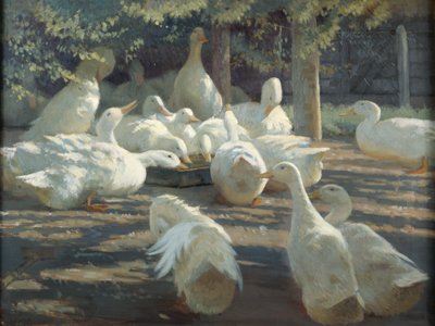 Luz del sol y sombra (óleo sobre lienzo) de Harry Percy Clifford