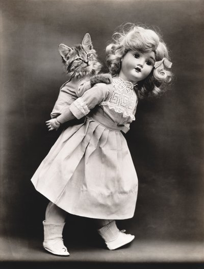 Serie Gatitos: Ride With a Doll, c.1914 (grabado en plata) de Harry Whittier Frees