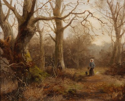 Escena del Bosque, 1892 de Harry William Adams