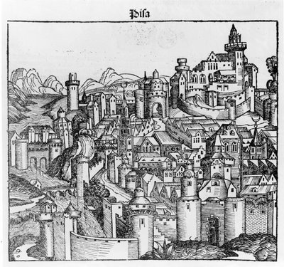 Pisa después de “Liber Chronicarum” de Hartmann Schedel. Núremberg 1493 de Hartmann Schedel