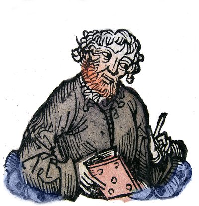 Retrato de Juvenal (Decimus Iunius Iuuenalis) poeta satírico latino de finales del siglo I. Xilografía de 