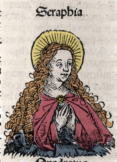 Retrato de Santa Serapia (Serapia) (Serapia de Siria), mártir cristiana del siglo II. De “Crónicas de Núremberg” de Hartmann Schedel de Hartmann Schedel