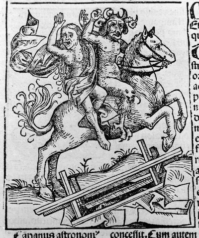 El Rey, la Bruja y el Sapo de Berkeley por Guillermo de Malmesbury. “Representación de la Bruja de Berkeley exhumada del ataúd por los demonios”. Grabado de Hartmann Schedel “Liber chronicarum”, Núremberg 1493 de Hartmann Schedel