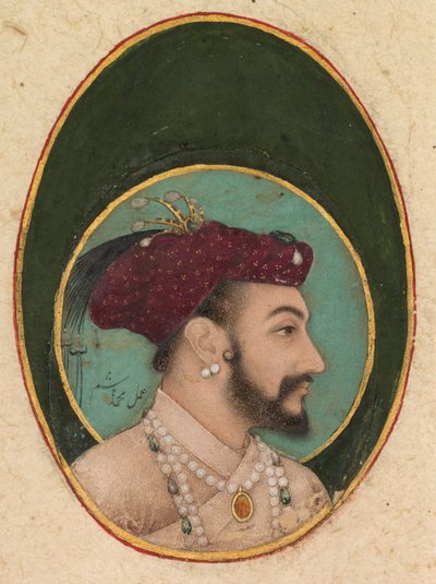Shah Jahan, c.1630 (acuarela opaca, tinta y oro sobre papel) de Hashim Hashim