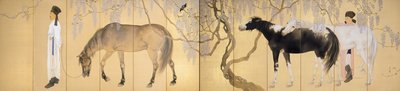 Visitando a un ermitaño, 1930 de Hashimoto Kansetsu