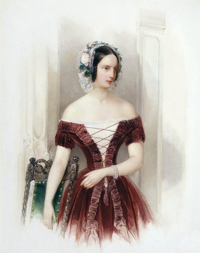 Gran Duquesa Alexandra Nikolaevna de Rusia, 1825-1844, c. 1840 de Hau