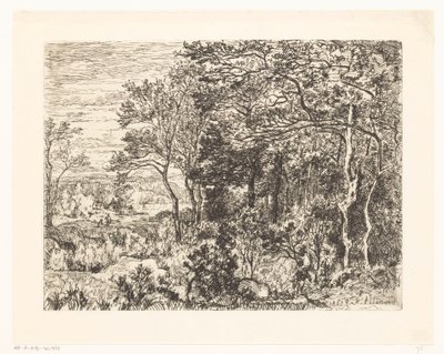 Figuras en la linde de un bosque de Hector Allemand