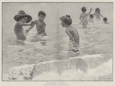 Niños bañándose de Hector Caffieri