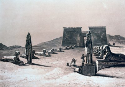 Templo de Asseboua, Nubia, Egipto, siglo XIX de Hector Horeau