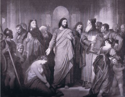 "El que esté libre de pecado", Anuario de Bibby de Heinrich (after) Hofmann