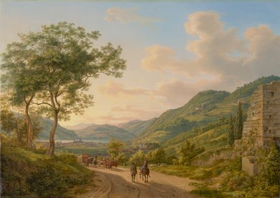 Un área en el Lago di Como de Heinrich Adam