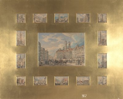 Quince temas arquitectónicos: Vistas de Múnich de Heinrich Adam