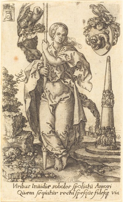 Caridad de Heinrich Aldegrever
