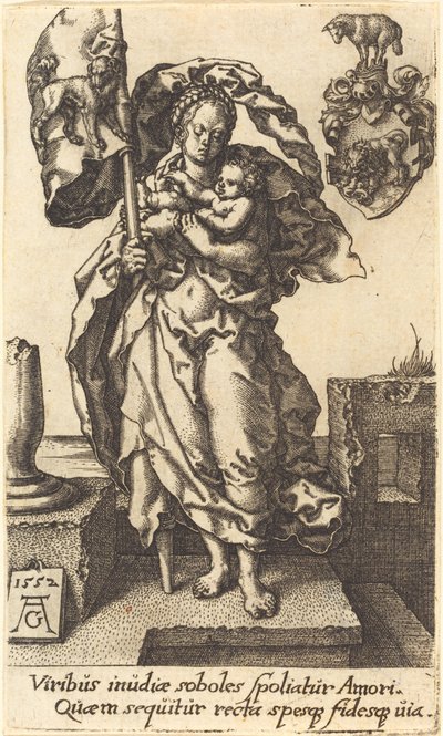 Compasión, 1552 de Heinrich Aldegrever
