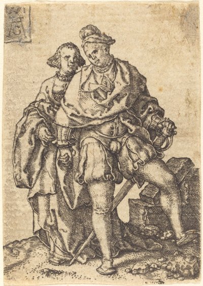 Pareja bailando de Heinrich Aldegrever