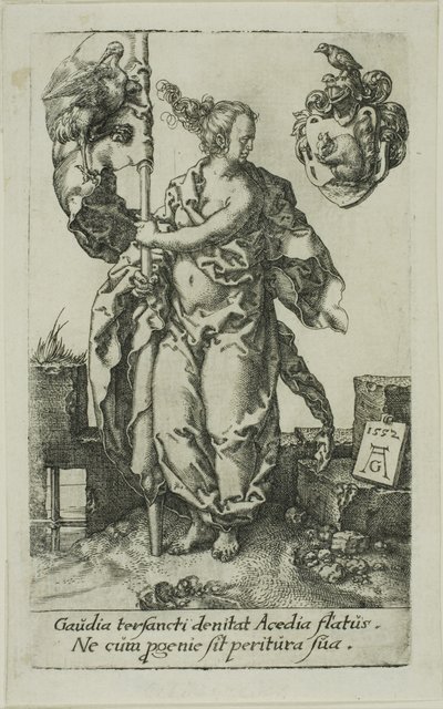 Diligencia, de las Virtudes de Heinrich Aldegrever