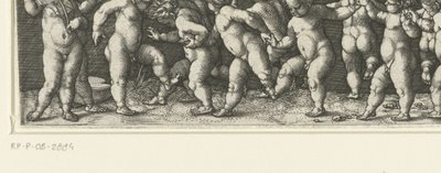Frisón con niños bailando de Heinrich Aldegrever