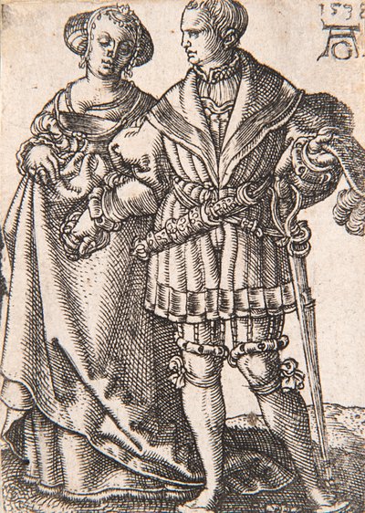 De la serie Los pequeños bailarines de bodas, 1538 de Heinrich Aldegrever