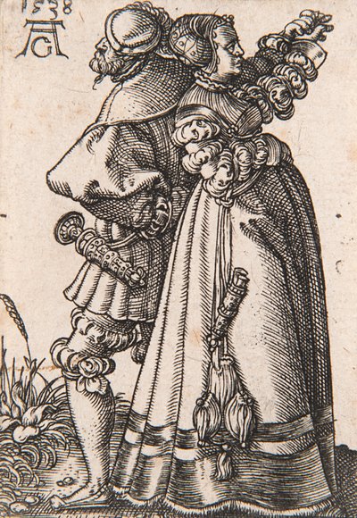 De la serie Los pequeños bailarines de boda, 1538 de Heinrich Aldegrever