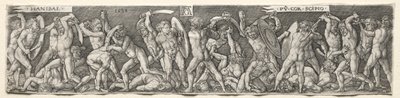 Aníbal luchando contra Escipión, 1538 de Heinrich Aldegrever
