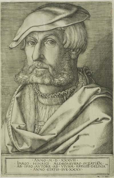 Heinrich Aldegrever, a los 35 años de Heinrich Aldegrever