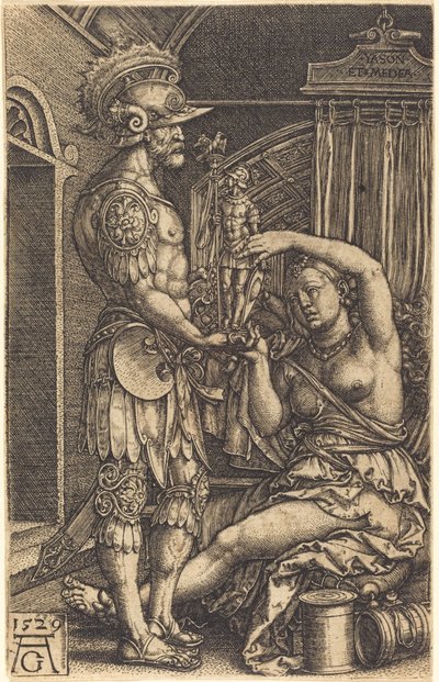 Jason y Medea, 1529 de Heinrich Aldegrever