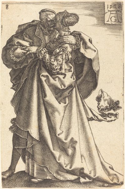 Grandes bailarines de boda, 1538 de Heinrich Aldegrever