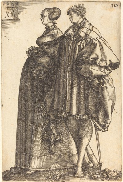 Grandes bailarines de boda, 1538 de Heinrich Aldegrever
