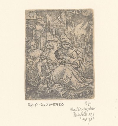 Lot y sus hijas de Heinrich Aldegrever