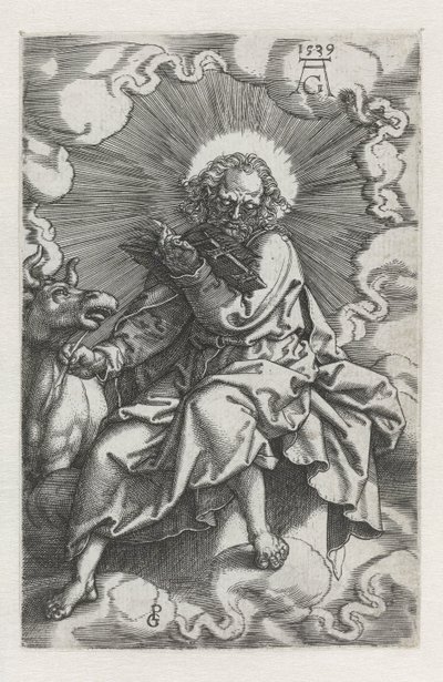 Lucas Cuatro evangelistas (título de la serie) de Heinrich Aldegrever