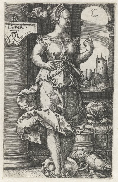 Luna (título sobre objeto) de Heinrich Aldegrever