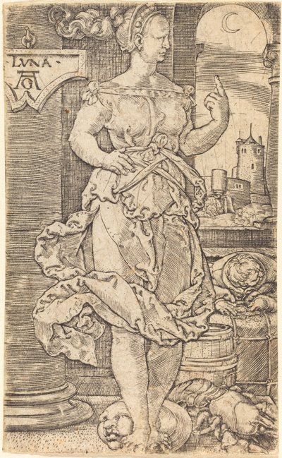 Luna de Heinrich Aldegrever