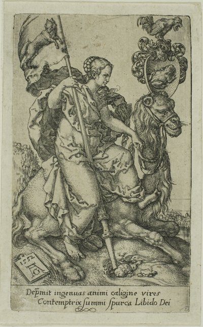 Lujuria, de los Vicios de Heinrich Aldegrever